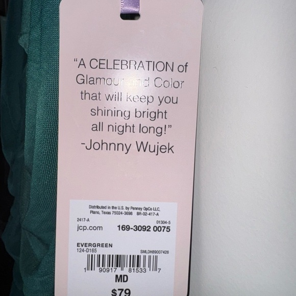 Green Ruched Dress By Johnny Wujek - Picture 4 of 5